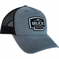 Бейсболка Buck Gray Logo Patch Cap, серо-черная купить в Витебске