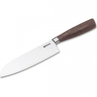 Кухонный нож Boker Core Santoku, сталь X50CrMoV15, рукоять орех купить в Витебске