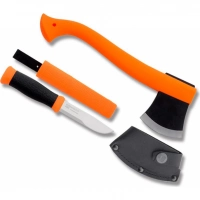 Набор Morakniv Outdoor Kit Orange, нож Morakniv 2000 нержавеющая сталь, цвет оранжевый + топор купить в Витебске