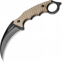 Нож с фиксированным клинком Magnum Spike Karambit — Boker 02SC028, сталь 440A EDP, рукоять стеклотекстолит G10, песочный купить в Витебске