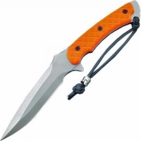 Нож с фиксированным клинком Spartan Blades Ares, клинок Stonewash, сталь CPM-S35VN, рукоять оранжевая микарта, чехол черный купить в Витебске