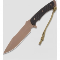 Нож с фиксированным клинком Spartan Blades Ares, сталь CPM-S35VN, рукоять черная микарта, чехол коричневый купить в Витебске