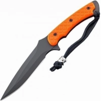 Нож с фиксированным клинком Spartan Blades Ares, сталь CPM-S35VN, рукоять оранжевая микарта, чехол черный купить в Витебске