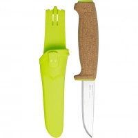 Нож с фиксированным лезвием Morakniv Floating Knife (S) Lime, сталь Sandvik 12C27, пробковая ручка купить в Витебске