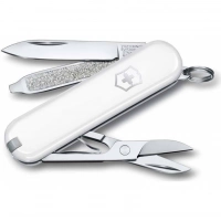 Нож Victorinox Classic SD Colors, Falling Snow (0.6223.7G) белый, 7 функций 58мм купить в Витебске