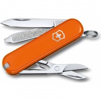 Нож Victorinox Classic SD Colors, Mango Tango (0.6223.83G) оранжевый, 7 функций 58мм купить в Витебске