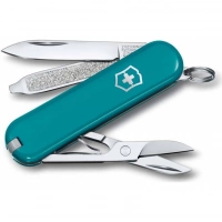 Нож Victorinox Classic SD Colors, Mountain Lake (0.6223.23G) бирюзовый, 7 функций 58мм купить в Витебске