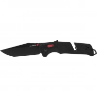 Полуавтоматический складной нож Trident Mk3 Black-Red Tanto, сталь D2, рукоять GRN купить в Витебске