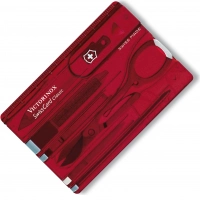 Швейцарская карта Victorinox SwissCard, сталь X45CrMoV15, рукоять ABS-Пластик, красный купить в Витебске