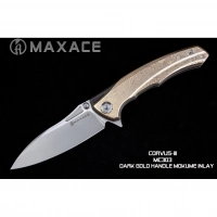 Складной нож Maxace Corvus, сталь M390, Mokume  TC4+Inlay купить в Витебске