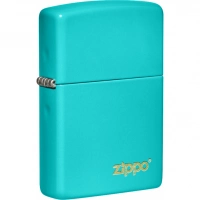 Зажигалка Classic Flat Turquoise ZIPPO Logo купить в Витебске