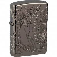 Зажигалка ZIPPO Armor® Wicca Design с покрытием Black Ice®, черная купить в Витебске