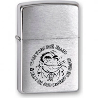 Зажигалка ZIPPO Горилла, латунь с покрытием Brushed Chrome, серебристый, матовая, 36х12×56 мм купить в Витебске