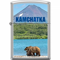 Зажигалка ZIPPO Камчатка с покрытием Satin Chrome™ купить в Витебске