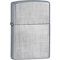 Зажигалка ZIPPO Linen Weave с покрытием Brushed Chrome, латунь/сталь, серебристая, матовая, 36x12x56 мм купить в Витебске