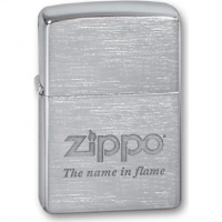 Зажигалка ZIPPO Name in flame, латунь с покрытием Brushed Chrome, серебристый, матовая, 36х12×56 мм купить в Витебске