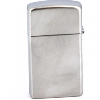 Зажигалка ZIPPO Slim® с покрытием Satin Chrome™, латунь/сталь, серебристая, матовая, 30х10×55 мм купить в Витебске